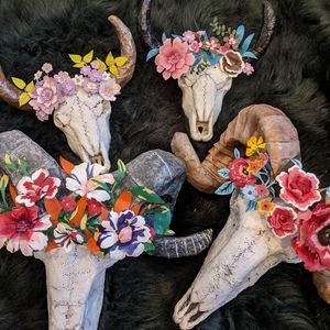 SOLD - Spell & The Gypsy Print Inspired Skulls